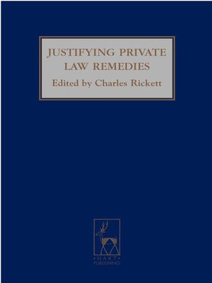 cover image of Justifying Private Law Remedies